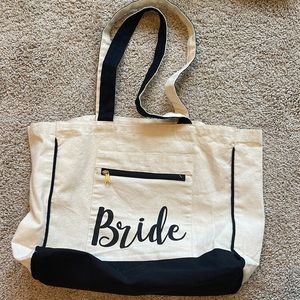 Bride - Wedding canvas bag